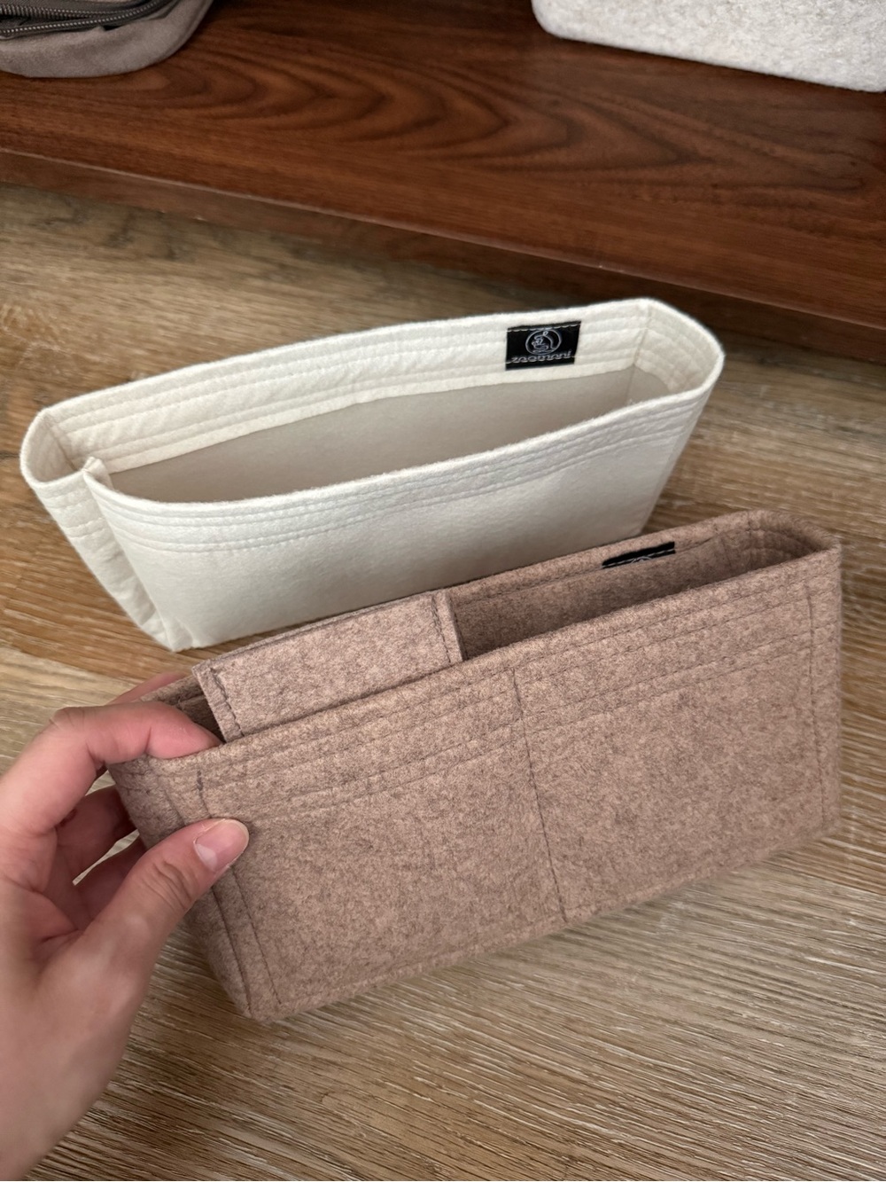 Zoomoni - Felt Tote Bag Organizer Insert - Chanel Medium Flap 25cm
